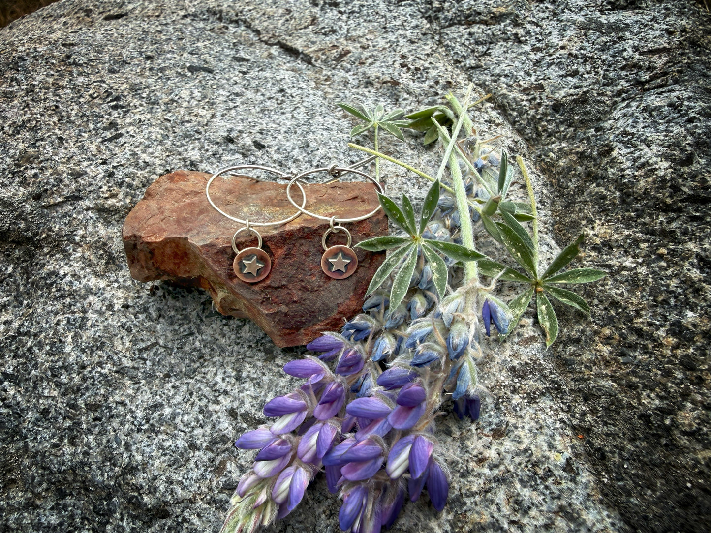 Western Sky — Sterling Silver Star Earrings