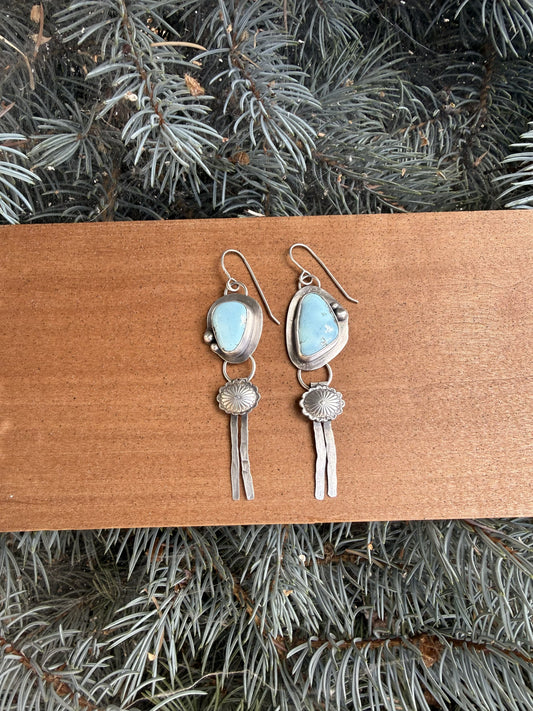 Lavender Mine Turquoise Western Earrings