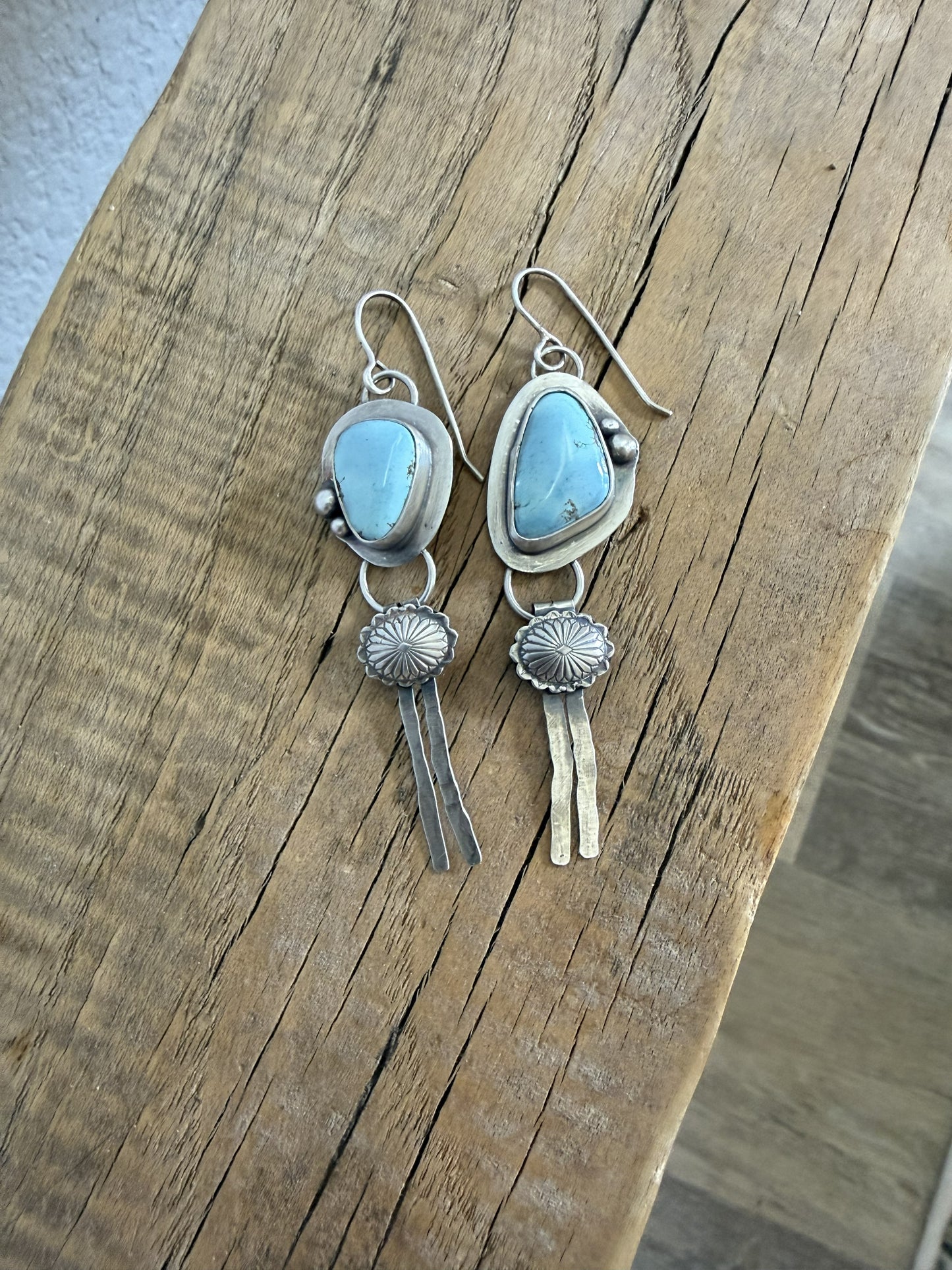 Lavender Mine Turquoise Western Earrings