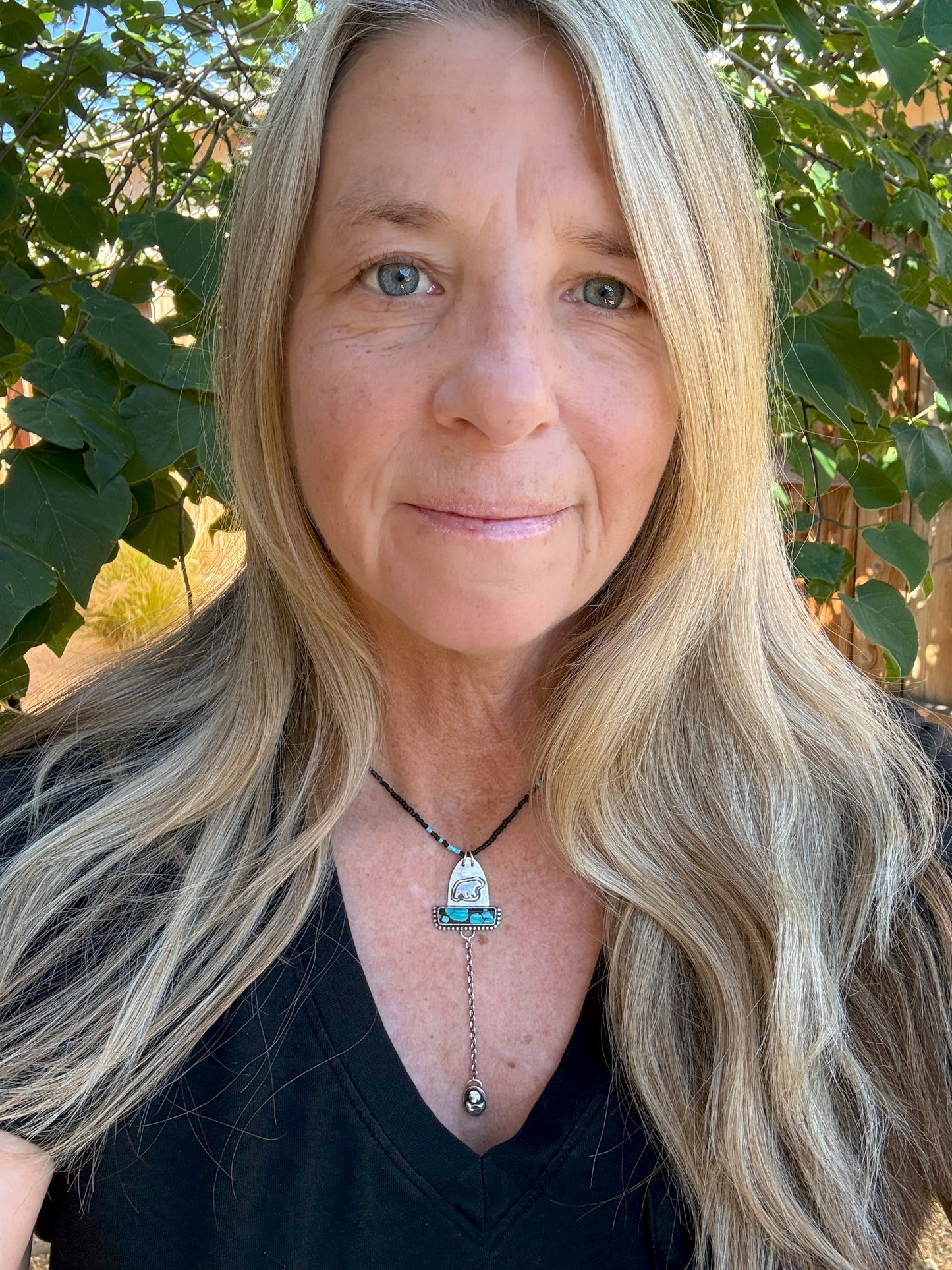 Northern Bear — Bamboo Mountain Turquoise Lariat Necklace