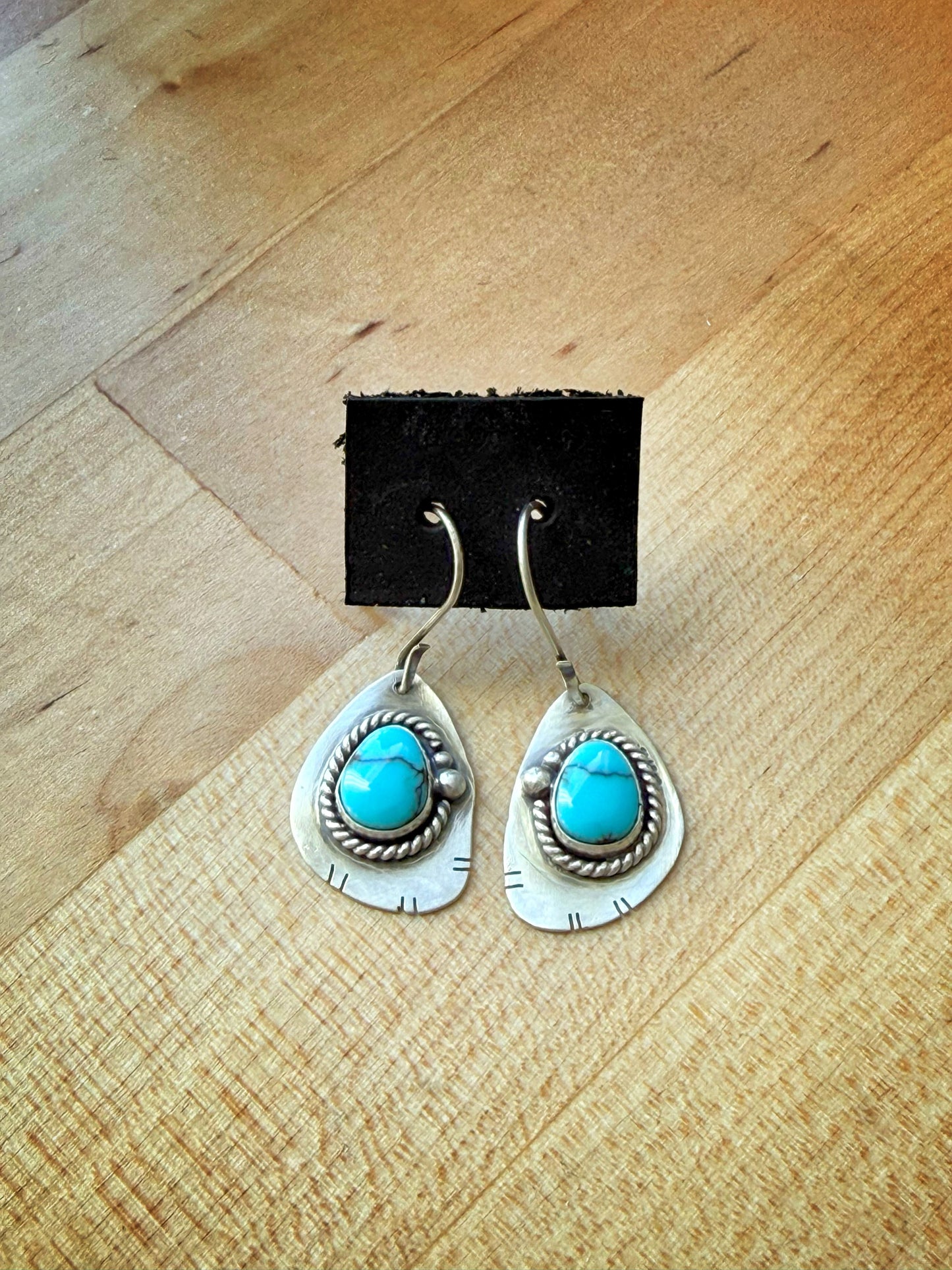 Between the Willows and the Water — Egyptian Turquoise & Sterling Silver Earrings