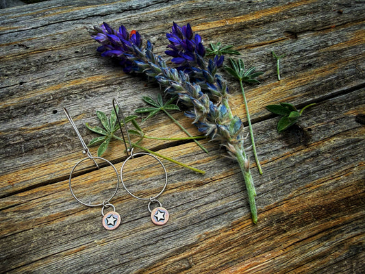 Western Sky — Sterling Silver Star Earrings